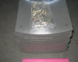 Накладка тормозной колодки 2-й ремонтный размер, комплект на ось 420х200 BPW, DAF SB, SAF (пр-во Lumag)