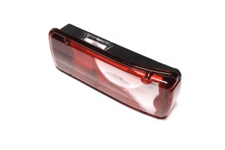 Ліхтар задній 5-секцій (з підсвічуванням номера) біла вставка MAN (лівий) (TEMPEST)