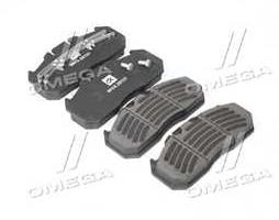 Колодка гальмівна дискова (комплект на вісь) (з притиральним шаром) <ДК>