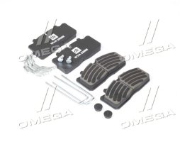 Колодка гальмівна дискова (комплект на вісь) (з притиральним шаром) <ДК>