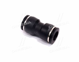 З'єднувач пневматичний D14-14 цанговий прямий пластик (RIDER)
