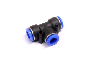 Соединитель аварийный пластик тройник 14x14x14 Трубки ПВХ (RIDER)