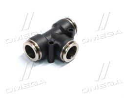 Соединитель аварийный пластик тройник 16x16x16 Трубки ПВХ (RIDER)