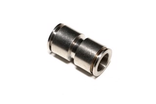 З'єднувач пневматичний D14-14 цанговий прямий сталь (RIDER)