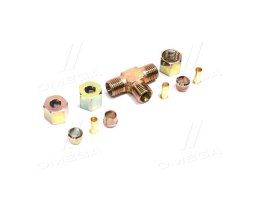 Соединитель резьбовой тройник (Dвнут.=8мм, М14х1,5) (металл) (RIDER)