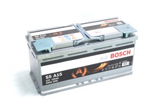 Аккумулятор  105Ah-12v BOSCH AGM (S5A15) (394х175х190), R, EN 950. 0092S5A150