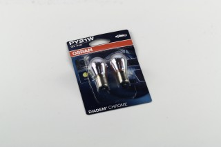 Лампа накаливания PY21W 12V 21W BAU15s DIADEM Chrome (2шт blister) (пр-во OSRAM)