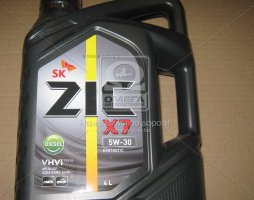 Масло моторное ZIC X7 5W-30 Diesel (Канистра 4л)