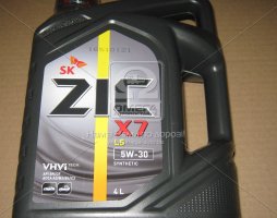 Масло моторное ZIC X7 LS 5W-30 (Канистра 4л)