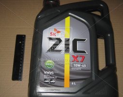 Масло моторное ZIC X7 10W-40 Diesel (Канистра 6л)