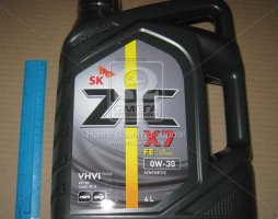 Масло моторное ZIC X7 FE 0W-30 (Канистра 4л)