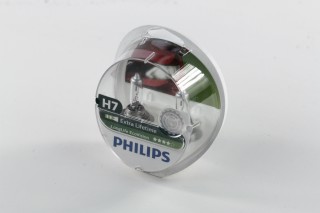 Лампа накаливания H7 12V 55W  PX26d LongerLife Ecovision 2шт (пр-во Philips). 12972LLECOS2