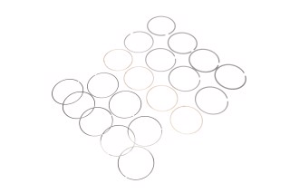 Кільця поршневі /к-т на 4 поршні/STD/ Matrix(FC/-OCT 2006) (вир-во PMC-ESSENCE)