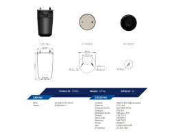 Пневморессора без стакана (пр-во Connect)