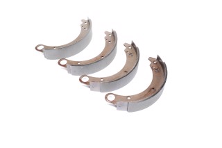 Колодка гальмівна ГАЗ 3110 задня компл. (2 з довгими + 2 короткими накладкам) (RIDER)