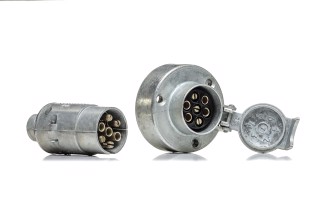 Вилка-розетка Вантажні Авто,Сільгосптехніка (12В, Zn+Al,контакти ЛАТУННІ) ПРЕМІУМ