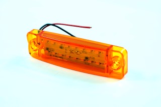 Фонарь габаритный 24V LED оранжевый (18 диодов, 2 ряда) (TEMPEST)