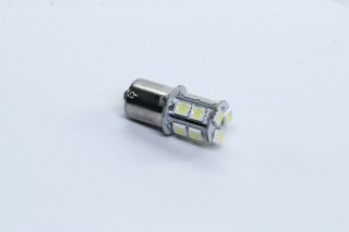 Лампа LED вказівників поворотів і стоп-сигналів (13SMD) BA15S 12V WHITE <TEMPEST>