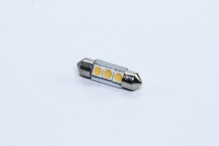Лампа LED Софітні C5W 24V T11x31-S8.5 (3 SMD size5050) WARM WHITE <TEMPEST>