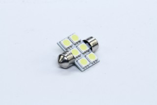 Лампа LED Софітні C5W 24V T11x31-S8.5 (6 SMD size5050) білий <TEMPEST>