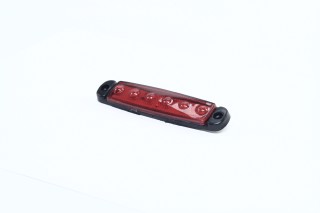 Фонарь габаритный 12/24V LED красный (6 диодов, 1ряд) (TEMPEST). TP02-57-075
