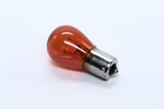 Лампа указателей поворотов и стоп-сигналов оранжевая BA15s Amber 12V P21W  <ДК>