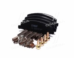 Колодка тормозная дисковая передняя SKODA FABIA 1.2-1.6 2007-2014, VW POLO 1.6 2010- (пр-во TRW)