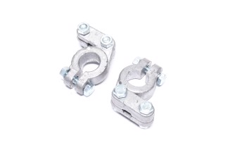 Клема акумулятора 2 шт. (свинець, 350 гр.) РЕМОНТ КАМАЗ, МАЗ, ГАЗ, Трактори