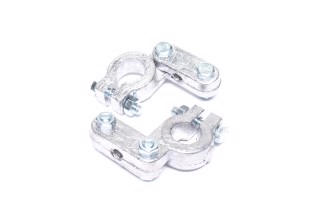 Клема акумулятора 2шт. (свинець, 400 гр.,бічна планка) РЕМОНТ посилена КАМАЗ,МАЗ,ГАЗ,Трактора