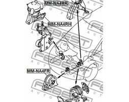 Подушка двигуна передня MITSUBISHI GRANDIS (вир-во FEBEST)